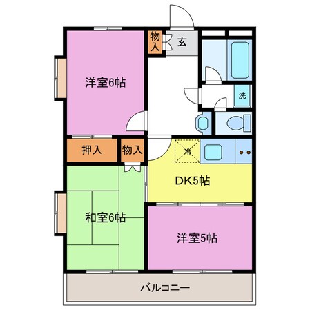 シャトー望月Ｃ棟の物件間取画像